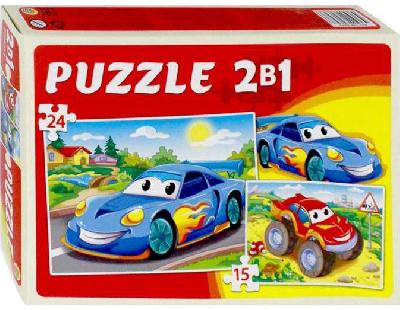 Макси-пазл 2в 1 "Мир тачек" 15 и 24 эл. ПМ-0647   4701455 от интернет-магазина Континент игрушек