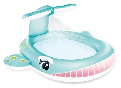 Бассейн надувной «Кит», с распылителем, 201 х 196 х 91 см, от 2 лет, 57440NP INTEX