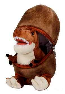 Dino World. Динозавр в яйце, коричневый 22 см.