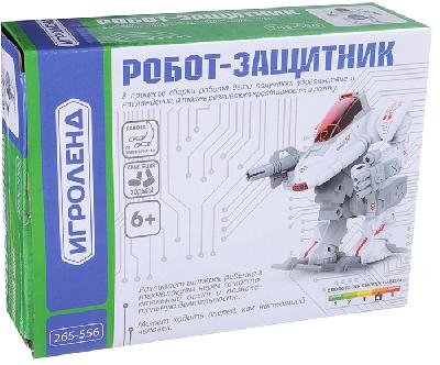 ИГРОЛЕНД Конструктор робототехника "Робот-защитник", движение, 2ААА, пластик, 20х15х6см от интернет-магазина Континент игрушек