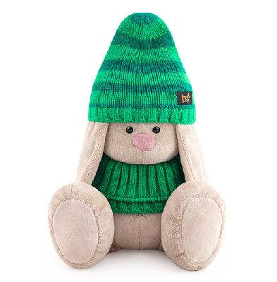 Зайка Ми в зеленой шапке и снуде (большой) от интернет-магазина Континент игрушек