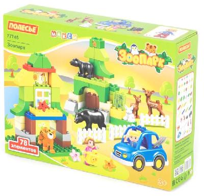 Конструктор Макси "Зоопарк", 78 элементов от интернет-магазина Континент игрушек