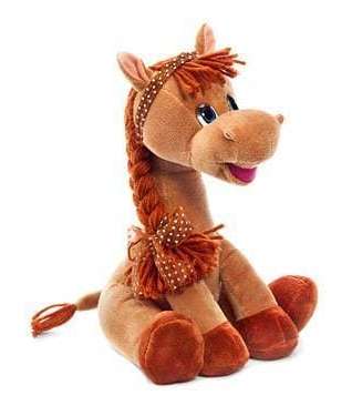 Лошадь с косой, озвученная