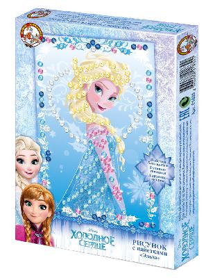 Набор для творчества. Рисунок с пайетками Холодное сердце Эльза  от интернет-магазина Континент игрушек