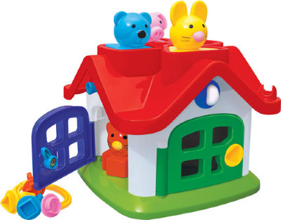 Домик логический "Теремок" 19 см. от интернет-магазина Континент игрушек