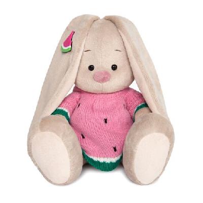 Зайка Ми в вязаном платье "Арбузик" (малая) от интернет-магазина Континент игрушек