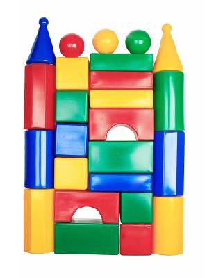 Набор строительный 25 элементов (пакет, высота 38см) от интернет-магазина Континент игрушек