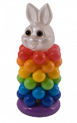 Пирамидка-звёздочка Кролик 28 см.