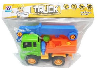 Машинка- конструктор "Подъемный кран", в наборе с инструментами, в пакете, 23x17x8 см от интернет-магазина Континент игрушек