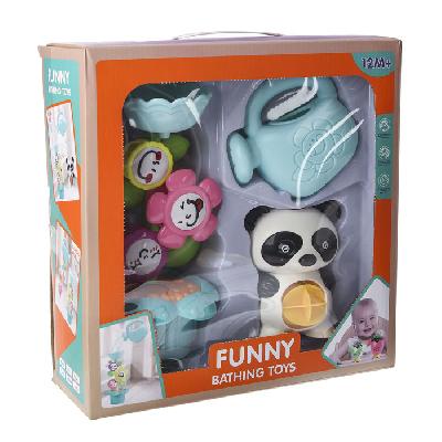 Набор для купания «Панда и цветок», 3 предмета
