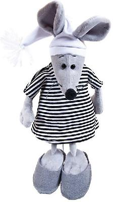 Мышка в тельняшке, 16 см игрушка мягкая  в подарочном мешочке_СИМВОЛ ГОДА 2020!