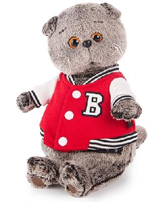 Кот Басик в клубной куртке 22 см мягкая игрушка от интернет-магазина Континент игрушек