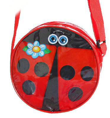 Сумочка детская "Божья коровка" круглая, d=15,5см от интернет-магазина Континент игрушек