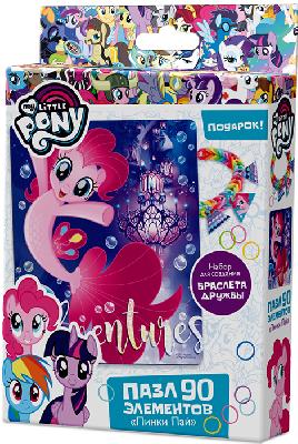 Пазл 90эл. +браслетик.Пинки Пай., арт. 03409 от интернет-магазина Континент игрушек
