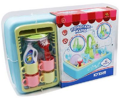 Помогаю Маме. Кухонная раковина с водой и аксессуарами, со световыми и звуковыми эффектами от интернет-магазина Континент игрушек