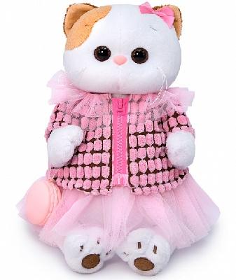 Кошка Ли-Ли в вельветовой курточке 24 см мягкая игрушка от интернет-магазина Континент игрушек