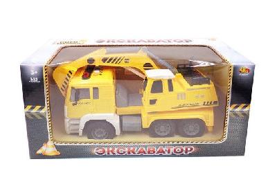 Спецтехника. Экскаватор, инерционный, со световыми и звуковыми эффектами от интернет-магазина Континент игрушек