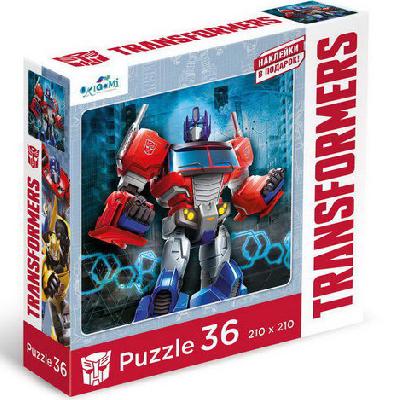 Трансформеры.Мультфильм.Пазл. 36эл.Оптимус. +наклейки., арт. 04829 от интернет-магазина Континент игрушек