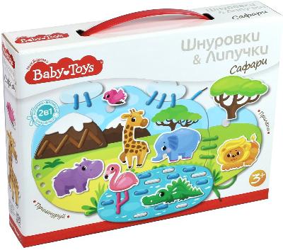 Шнуровки и липучки. "Сафари" BABY TOYS от интернет-магазина Континент игрушек