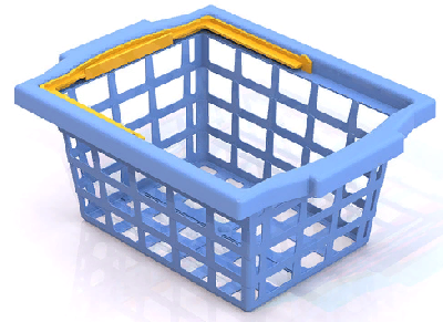 Корзинка 35,5х26,5х15см от интернет-магазина Континент игрушек