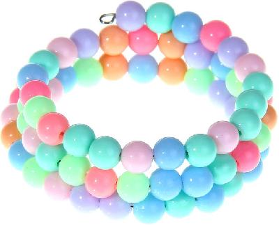 Браслет-пружинка детский "Выбражулька" бусинки, три ряда, цветной 996940 от интернет-магазина Континент игрушек