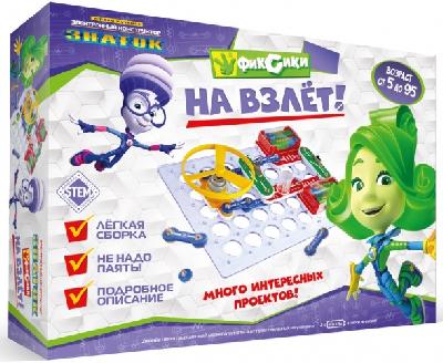 Конструктор электронный Знаток "Фиксики "На взлет" от интернет-магазина Континент игрушек