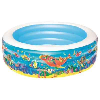 Бассейн надувной «Подводный мир», 196 х 53 см, от 6 лет, 51122 Bestway