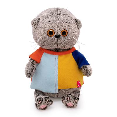 Кот Басик BABY в разноцветной футболке 20 см от интернет-магазина Континент игрушек