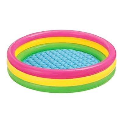 Бассейн 57422NP надувной Радуга с надувным дном 147х33см от 2 лет