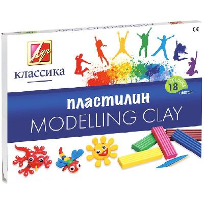 Пластилин Классика (Детство) 18 цветов от интернет-магазина Континент игрушек