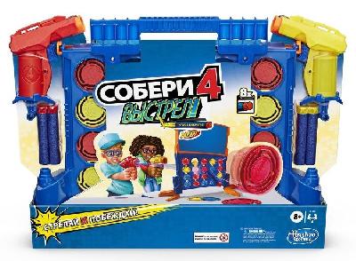 NERF Игра настольная Собери 4 от интернет-магазина Континент игрушек