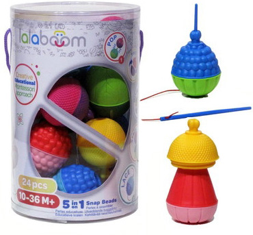 Игрушка развивающая "Lalaboom", 24 предмета