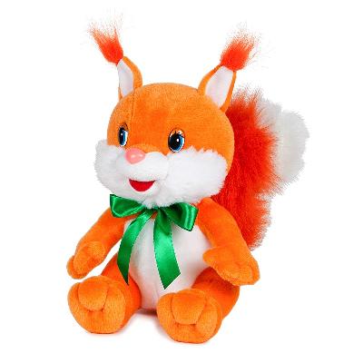 Белка Задорная с Бантиком, озвученная, 20 см