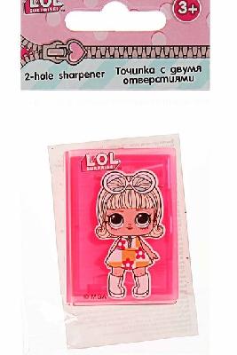 Точилка 2 отверстия, с контейнером, дизайн L.O.L от интернет-магазина Континент игрушек