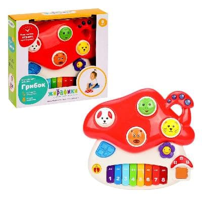 Игрушка музыкальная "Грибок" со светом