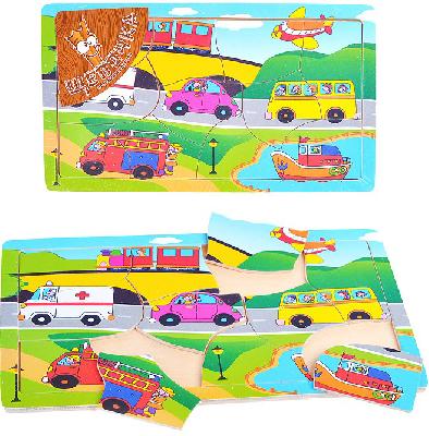 Пазл в рамке "Транспорт", арт. D0541 от интернет-магазина Континент игрушек