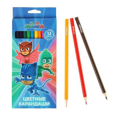 Карандаши цветные 12 цветов "Герои в масках" от интернет-магазина Континент игрушек