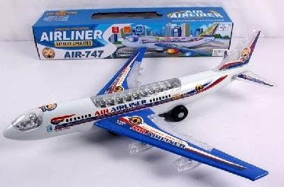 Самолет со звуком и светом на бат. от интернет-магазина Континент игрушек