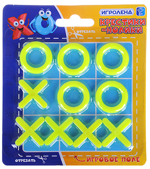 Игроленд. Игра настольная в виде "Крестики-нолики", пластик, 13,5х12х0,5см от интернет-магазина Континент игрушек
