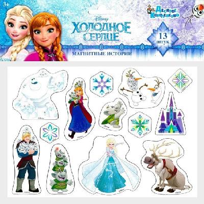 Магниты Холодное сердце. Серия Магнитные истории (европодвес, 4х20шт) Дисней от интернет-магазина Континент игрушек
