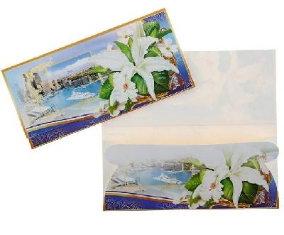 Конверт д\денег Универс цветы от интернет-магазина Континент игрушек