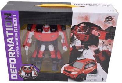 Трансформер Робот-машина, в комплекте оружие, коробка от интернет-магазина Континент игрушек