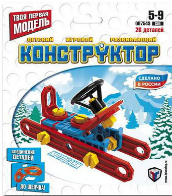 Конструктор "Собирайка" Мотосани от интернет-магазина Континент игрушек