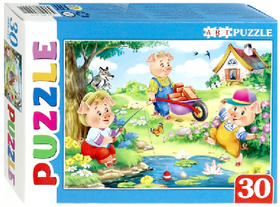 Artpuzzle. Пазлы 30 элементов. ТРИ ПОРОСЕНКА от интернет-магазина Континент игрушек