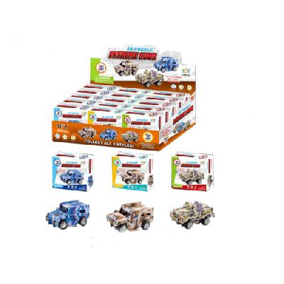 3D конструктор - джип воен. в кор., в диспл от интернет-магазина Континент игрушек