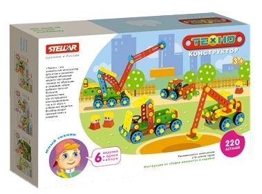 Конструктор Техно Стройка, 220 деталей от интернет-магазина Континент игрушек