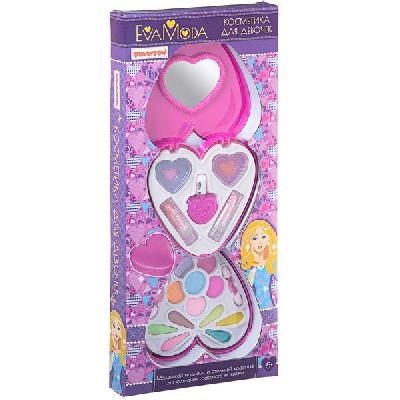 Картинка Набор детской декорат. косметики Bondibon Eva Moda, BOX 40х17,8х3,8 см, косметичка-сердце 2-уровнева от интернет-магазина Континент игрушек Набор детской декорат. косметики Bondibon Eva Moda, BOX 40х17,8х3,8 см, косметичка-сердце 2-уровнева от интернет-магазина Континент игрушек