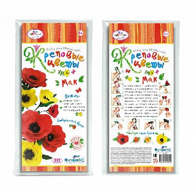 Цветы руками Мак  от интернет-магазина Континент игрушек