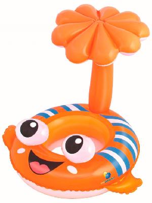 Надувной круг с сиденьем и навесом Рыба-клоун 118*80 см 34092 Bestway