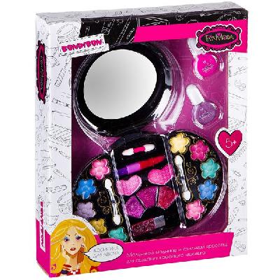 Картинка Набор детской декор. косметики Bondibon Eva Moda, BOX 24х18,5х5 см; лак для ногтей 2 оттенка (10г), от интернет-магазина Континент игрушек Набор детской декор. косметики Bondibon Eva Moda, BOX 24х18,5х5 см; лак для ногтей 2 оттенка (10г), от интернет-магазина Континент игрушек